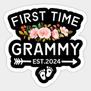 First Time Grammy Est 2024 Promoted To New Mom Baby Shower Sticker